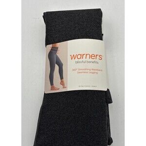 WARNERS BLISSFUL BENEFITS SEAMLESS LEGGING NO MUFFIN TOP SZ L/XL GREY 14-16